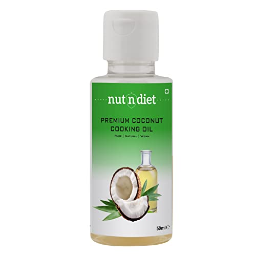 Image of nutndiet Premium Coconut Cooking Oil| Pure | Natural | Vegan | PET Bottle (50ml)