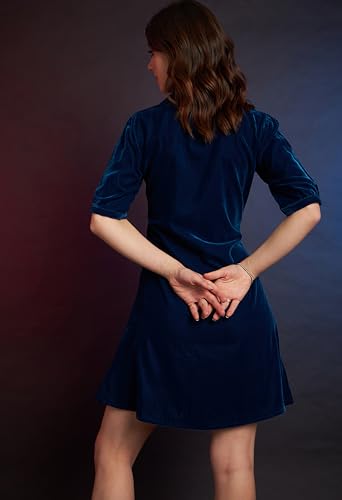 Image of ALL YOURS Womens Ravishing Velvet Slim Fit Party Dress for Women|Valentine Dress for Women|midi Dress for Women|Short Dresses for Women|Dresses for Women|Bodycon Dresses for Women|Bodycon Dresses