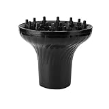 Difusor de secador de pelo, negro, portátil, universal, secador de pelo, difusor de rizos, herramienta de peinado, soplador de peluquería para peinado de...