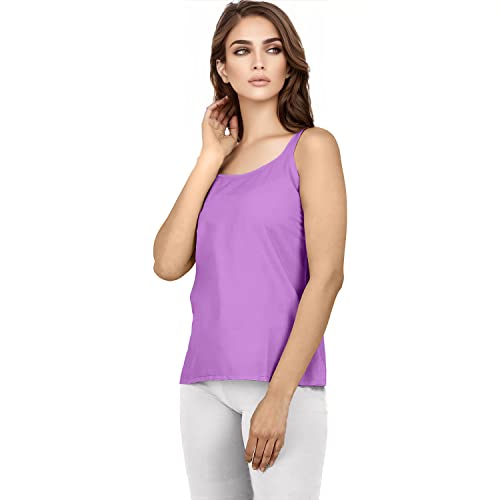 Image of Cotton Short Camisole Non-Stretchable Slip for Women | Short Kurti Slip | Short Camisole | Half-Length Lining | Waist Length Inner | Sameez | Samij(Half Slip)