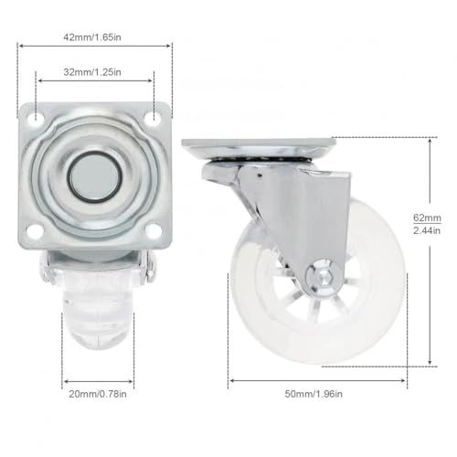 Roulettes pour mobilier à usage intensif avec roulement fluide haute performance - 4