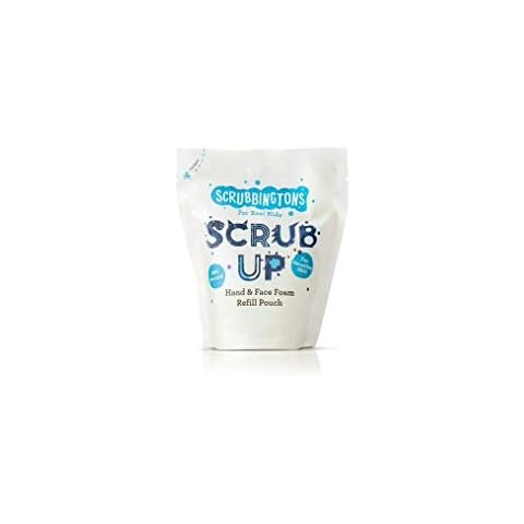 Scrubbingtons Scrub Up Children's Foaming Hand & Face Wash Refill Pouch - Aloe Vera for Sensitive Skin 1 x 200ml Cover