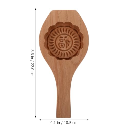 Molde de madera para pastel de luna forma floral miniatura 2