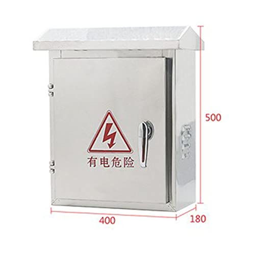 Edelstahl-Elektrokasten, an der Wand montierter wasserdichter Anschlusskasten für den Innen- und Außenbereich, rostfreier Engineering-Kasten-Verteilerkasten, Elektrokastengehäuse mit Montageplatte,