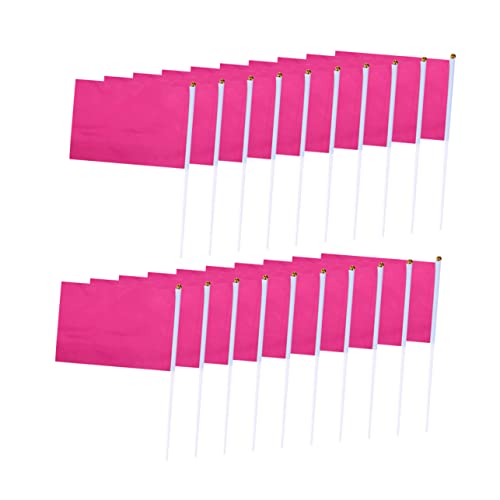 Mini drapeaux carrés en polyester : lot de 100 mini drapeaux portables pour fêtes