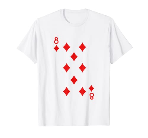 Huit Of Diamonds Deck of Cards Costume d'Halloween T-Shirt