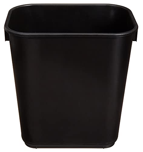 Amazon Basics Small Rectangular Commercial Office Wastebasket, Easy to Clean,11.4'L x 8'W x 12'H...
