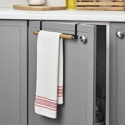Lakeland Black Mesh Metal Over-Door Cupboard Organiser