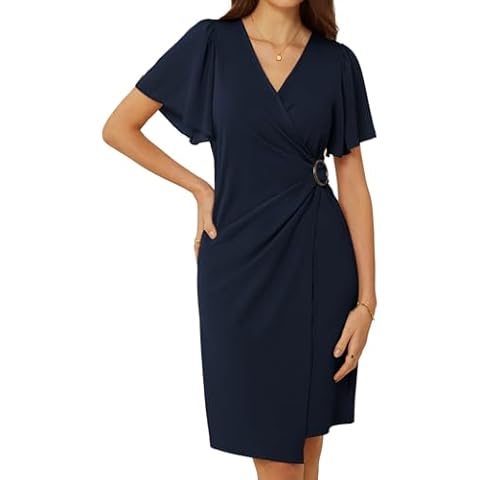 Robe Moulante GRACE KARIN Bleu Marine Cover
