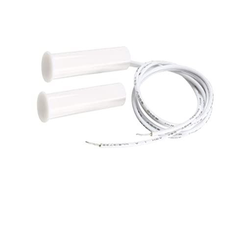 Image of RC-35 NC Recessed Wired Security Window Door Contact Sensor Alarm Magnetic Reed Switch, for Home Security and Burglar Alarm Systems, Sets of 5, White
