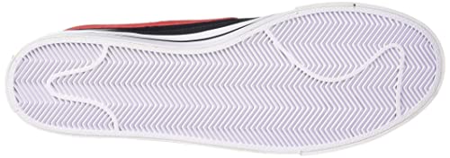 Image of Nike Men's Court Legacy Canvas Black /University RED-White Leather Tennis Shoe (CU4150-001)