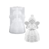 HUAJINGKEJI Silikonform für Prinzessinnen-Puppe, Seifenherstellung, Werkzeug zum schnellen Entformen, ideal für Bastler und Hobbyisten, Prinzessinnen-Engel-Puppe, Silikonform