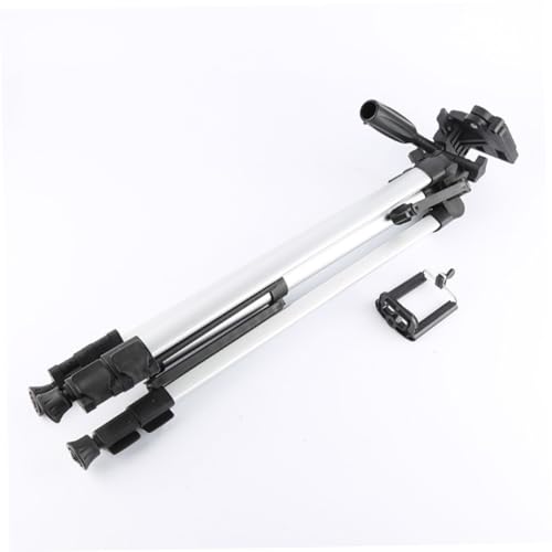 Tripone telescopico cavalletto macchina fotografica treppiede allaperto Porta del del telefono sostenitore del fotografico argento