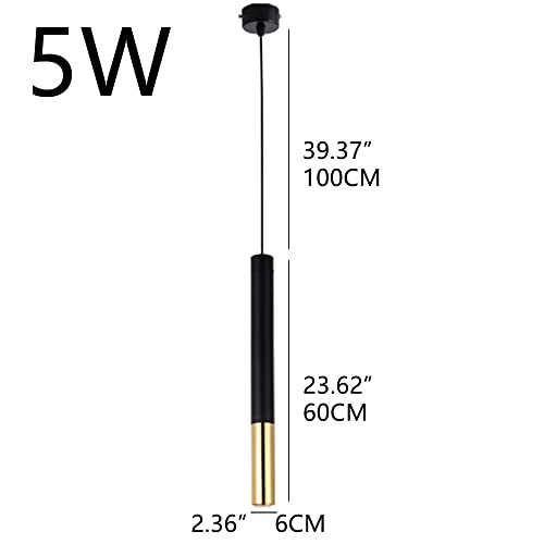 Pendentif lustre restaurant spot suspendu noir LED 5W - 2
