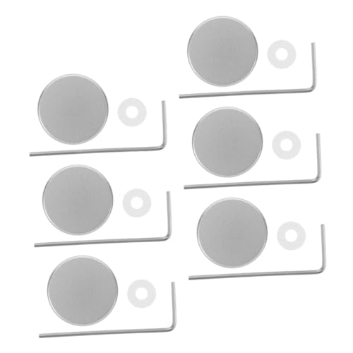 GLSTOY 6 Pack Nickel Guitar Knobs for Effects Pedals Versatile Guitar Pedal Connector Coupler Set