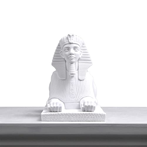 Sphinx Skulptur (mittelgroß) Ägyptischer Marmor, handgefertigt, Tischdekoration, Idee Cover