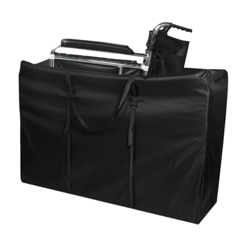 Bolsa de transporte para silla de ruedas, espaciosa bolsa antidesgaste, funda impermeable para tumbona para camping, playa, portón trasero, pesca, estadio, patio, festival, viajes, caravana, caza