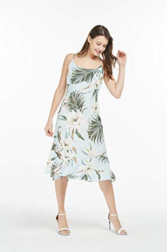 Image of Wispy Cereus Light Blue Family Matching Hawaiian Clothes | Family Matching Outfits • Soft Rayon Fabric • Tropical Floral Print • Vacation Ready • Luau Party Wear