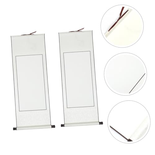 Rollos de pergamino blanco para caligrafía china papel de pintura portátil 6