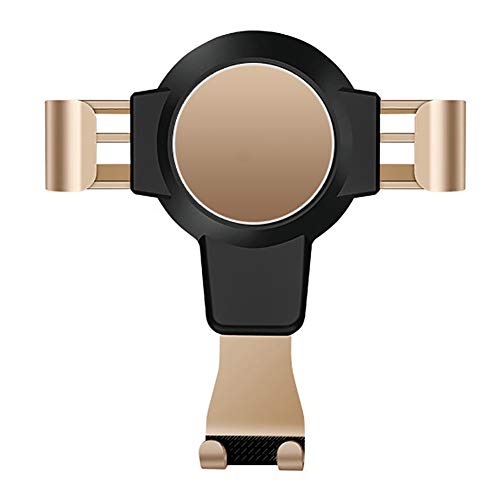 Support de téléphone de voiture, pour Iphone11pro Max/XS Max/Xr/X / 8S / 8/7 / 6Plus Galaxy S10 / S9 / S8, Huaweietc Auto Verr Support pour voiture Vent Compatible,D'or Cover