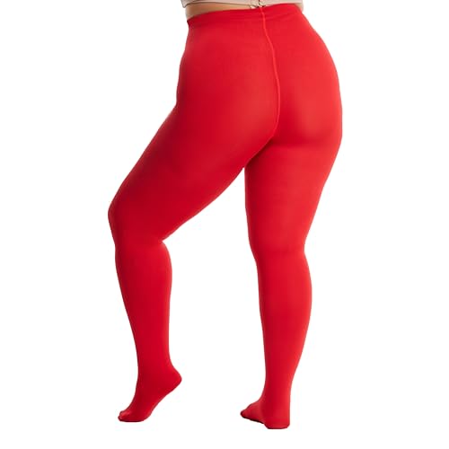 Image of Frola Plus Size Fleece Lined Tights Women Winter Warm Thermal Tights, 11+ Colors High Waisted Opaque Pantyhose