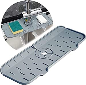 Eagle Enterprise Silicone Sink Drainer Pad Faucet Catcher Tray Kitchen Faucet Sink Splash Guard Bathroom Sink Protectors Faucet Water Catcher Mat Non-Slip Drainer Pad Drying Mat for Kitchen_1 PCS (B0BDDGQPWR) Amazon Price History, Amazon Price Tracker