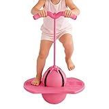 Jumping Ball - Bouncy Skill Training Toy with Handle | Jumping Stick Balance Board - for Kids Boys Girls Home Living Room Outdoor Indoor Workout Gym