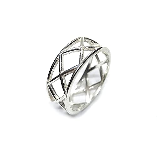 Bague argent sterling véritable 925 large de 9mm un bijou pour votre style