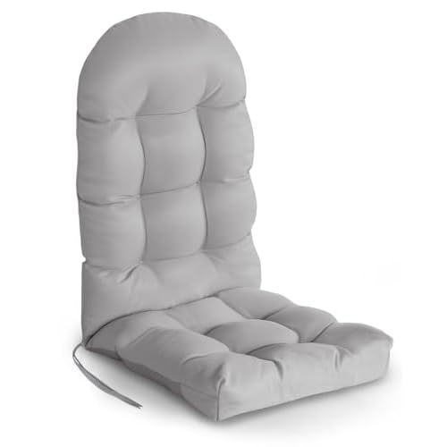 GREENVINES Adirondack-Chair-Cushion | Polyester | Waterproof | Outdoor High Back Rocking Chairs Cushions | Seat with Ties | Non-Slip | Thickened Pad f
