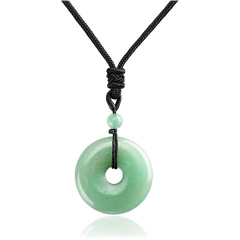 Jovivi Green Aventurine Crystal Necklace Cover