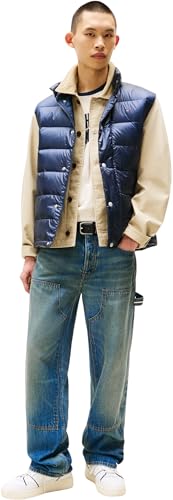 Tommy Jeans Herren Weste, Blau (Dark Night Navy), 3XL Plus – Ansicht 3