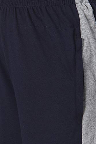 Image of Fflirtygo Women's Cotton Track Pants, Joggers for Women, Women�s Leisure Wear, Night Wear Pajama, Grey with Zip Pockets�for Sports Gym Athletic Training Workout