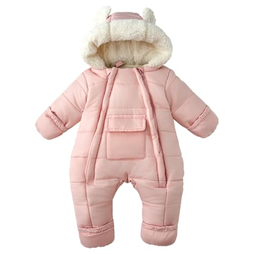 Baby Boy Winter Fleece Snowsuit Jacket Toddler Girl Jumpsuit Warm Snow Suit Coat