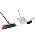 Produktbild Kehrbesen Besen mit Teleskopstiel Straßenbesen Kehrgarnitur Kehrblech Schaufel (1, Gartenbesen + Kehrschaufel Set verzinkt)