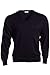 Edwards Garment Stylish V-Neck Jersey Stitch Sweater, Navy, X-Large