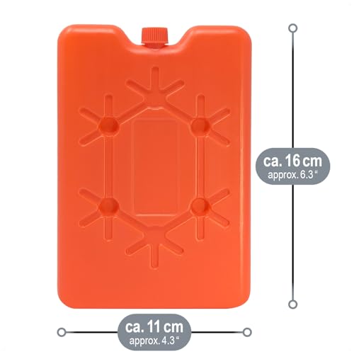 Kühlakku com-four 8x Extra flach und platzsparend für Kühlboxen