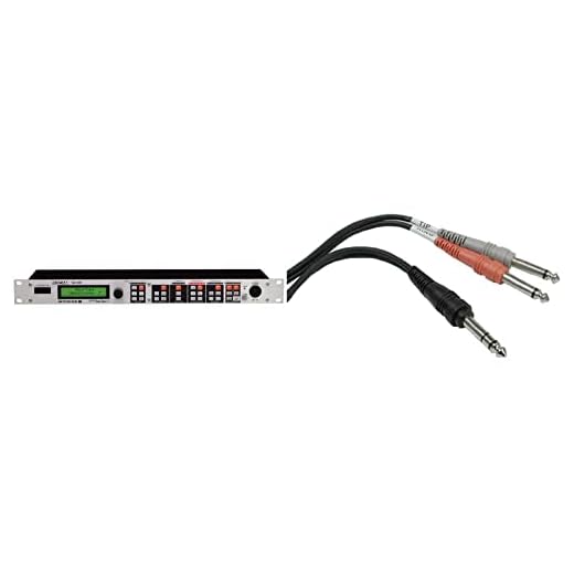 Tascam TA-1VP Vocal Processor + Hosa 1/4" TRS Insert Cable (3m)