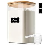 Hermétique et anti-fuite: bocaux, Couvercle en bambou avec anneau en silicone pour une fermeture sécurisée ; résistant à l’humidité, aux insectes et à la poussière ; garde les aliments frais et propres.