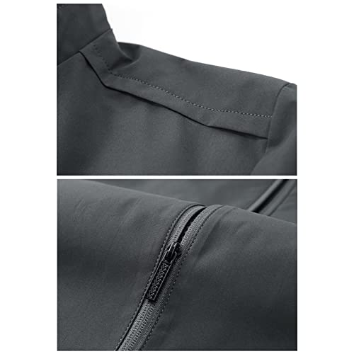 Chaqueta gris para hombre talla Large miniatura 5
