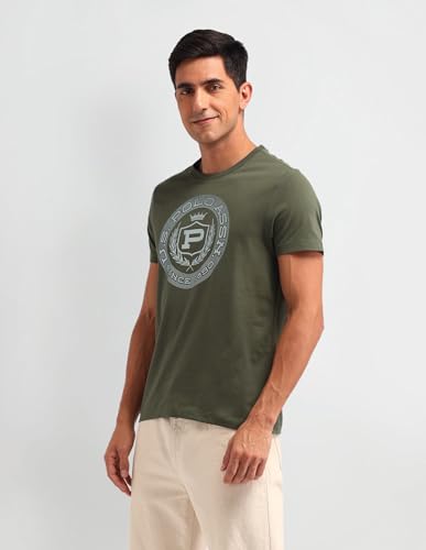 Image of U.S. POLO ASSN. Denim Co. Mens White Half Sleeve Cotton Fitted T-Shirt