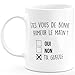 quotedazur Mug Bonne Humeur ta Gueule - Cadeau Collègue Retraite - Idée Cadeau Original, Humour Femme - Tasse Couple Saint Valentin - Gadget Geek Homme - Idéal Anniversaire Soeur Ou Meilleure Amie