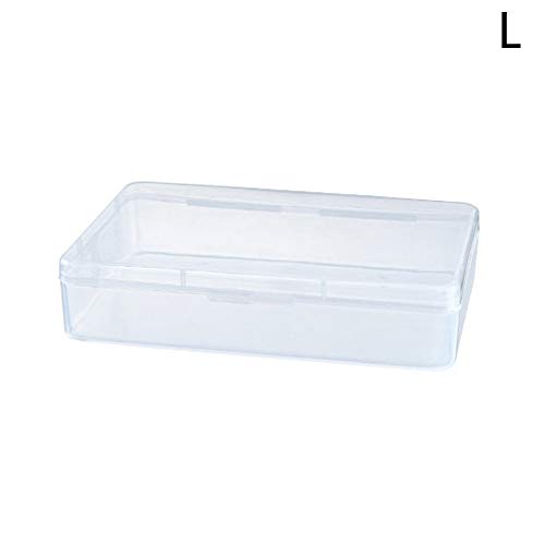 Dyyicun12 Face Shield Box, Portable Travel Dustproof Face Shield Plastic Storage Container Box Carry Case L