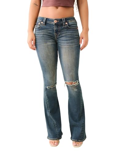 Amazon.com: True Religion Joey Twisted Flare Low Rise Jeans