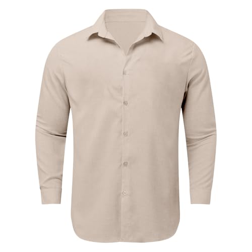 Camisa Niños, Casual De Mezcla Texturizada para, Cómoda Y Transpirable, De Manga Larga con Cuello Abotonado., Eficaz Anti Manchas/G