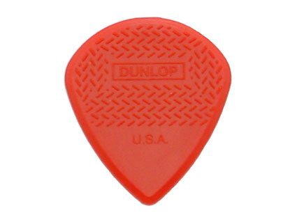Jim Dunlop Jazz III Nyon Max Grip Pick 12枚セット ジャズ 3 ( スリー ) マックス グリップ ピック ナイロン レッド 赤 & Musent Custom Players Pick 付き | 471B3N-RE