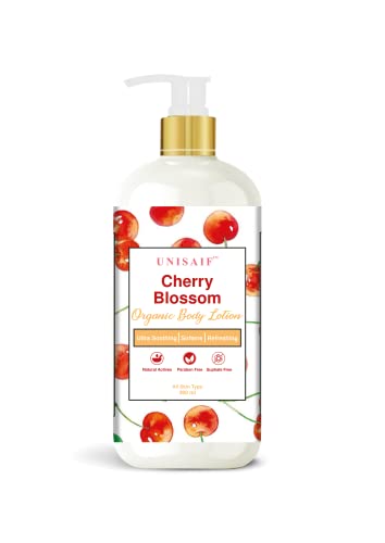 Unisaif Organic Cherry Blossom Body Lotion - Nourish Your Skin