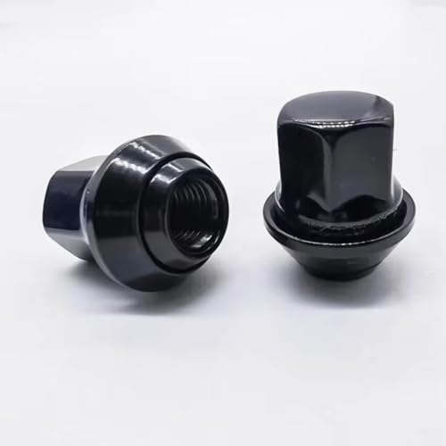 Tuercas M12x1.5 tornillos ruedas coche 19mm hexagonales de 31mm negras 2