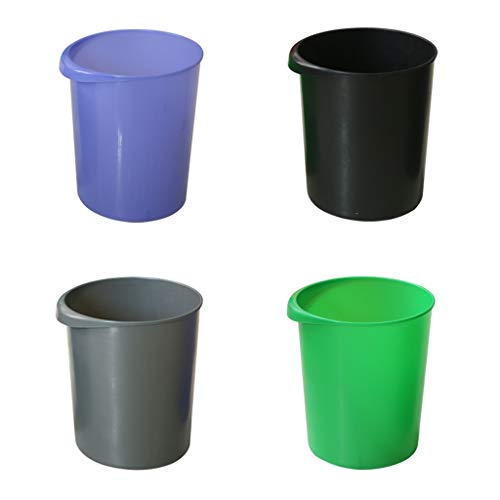 Cubos de basura De basura grande de la capacidad 12L cubo de basura de plástico papelera sin tapa polvo papeleras for… - Imagen 3
