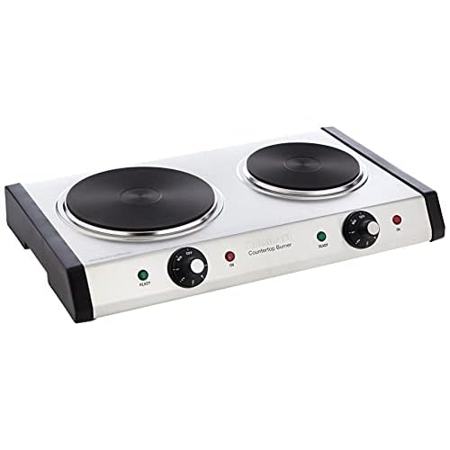 Cuisinart Countertop, Double Burner, Silver