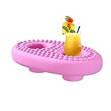 ⇟Multiusos: elige nuestro soporte flotante para bebidas para piscina, puedes dejar que tu cola, cerveza y jugo floten en posición vertical en la piscina, se puede atar a flotadores de piscina, flotadores de natación, sillas flotantes, tumbonas flotantes, camas flotantes y lata. también se puede utilizar como decoración.